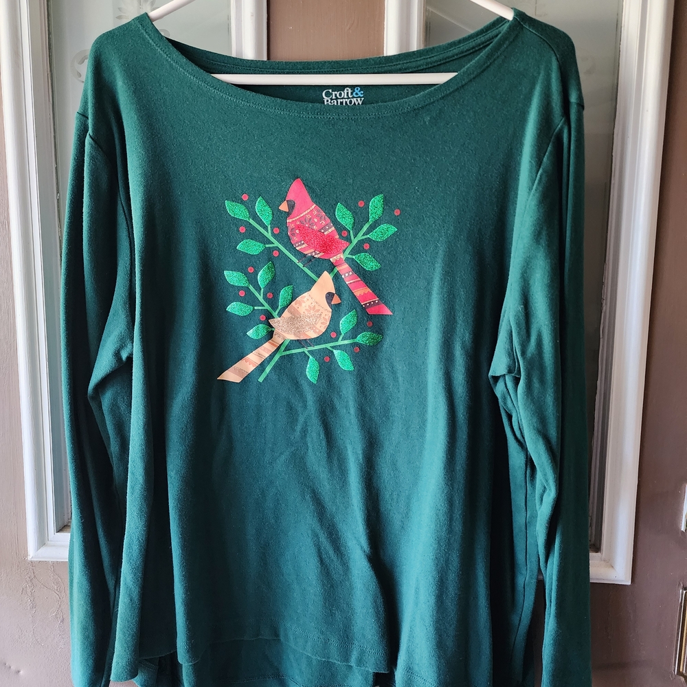 Croft & Barrow Classic Green Tee